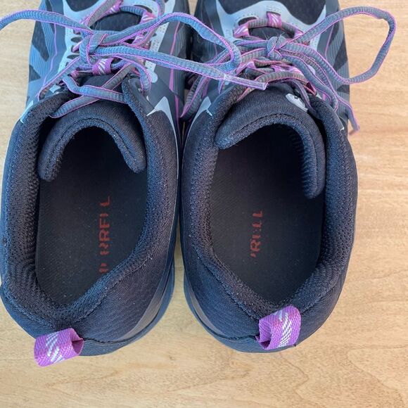 MERRELL Siren Edge Black Purple Trail Hiking Sneakers Women's 10.5 Shoes J35750 - Picture 6 of 10